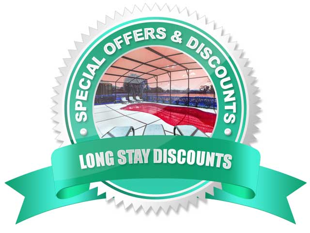 Discounts available for longer stays