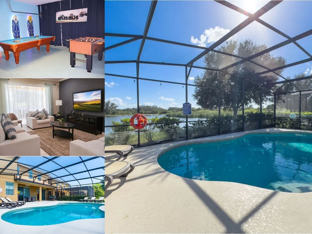 Vacation rental near Disney managed by Orlando Rent a Villa with a screened in private pool