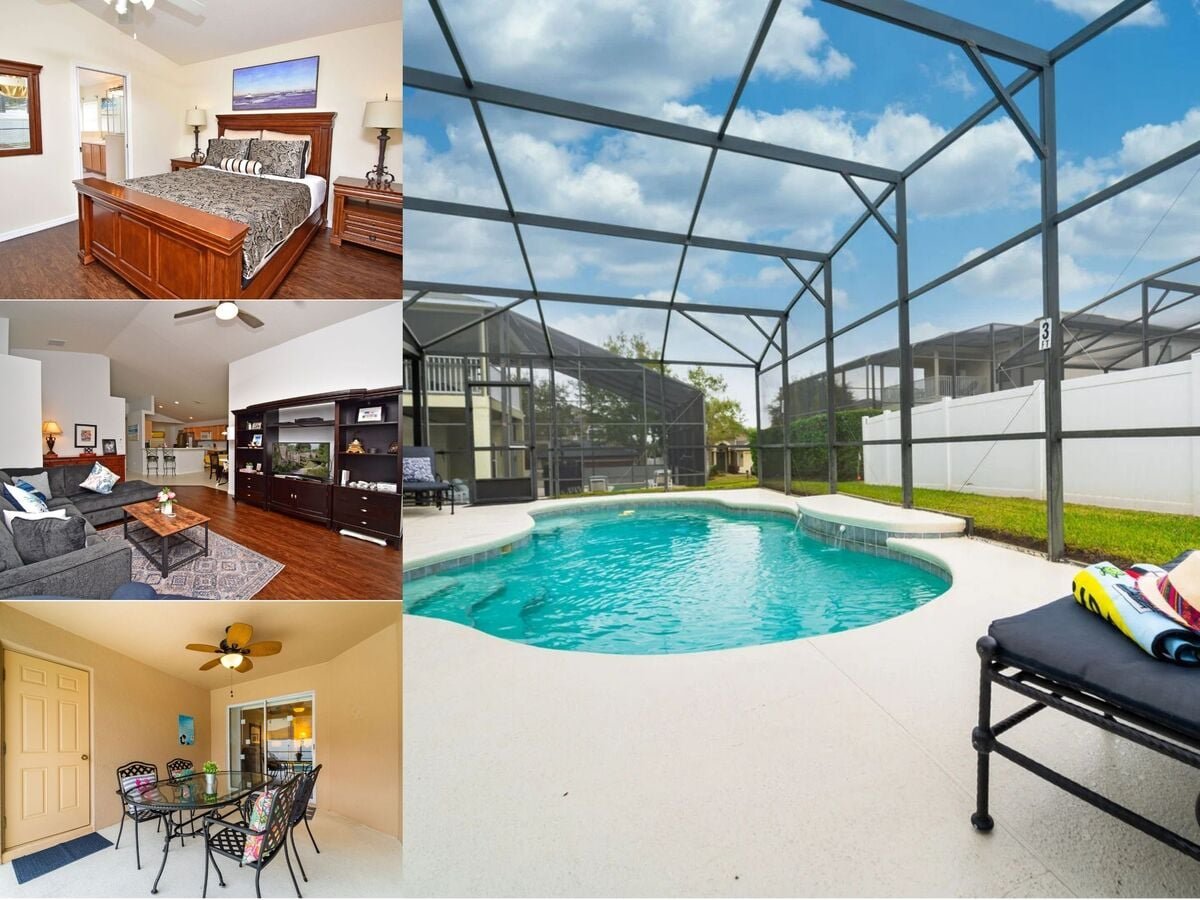 Vacation rental near Disney managed by Orlando rent a villa with screened in private pool