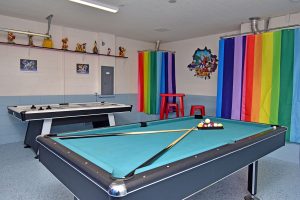Image of typical games room in Indian Creek
