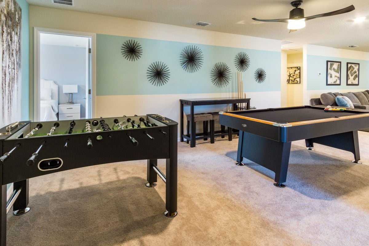 Stay in Luxury games room