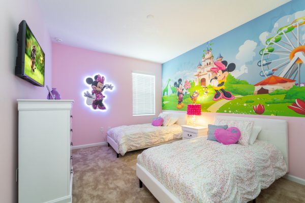 Disney themed kids twin bedroom