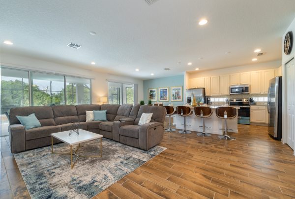 Living area in vacation rental
