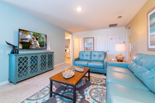 Dining room in vacation rental, located in Solterra Resort.