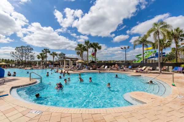 Pool area in resort