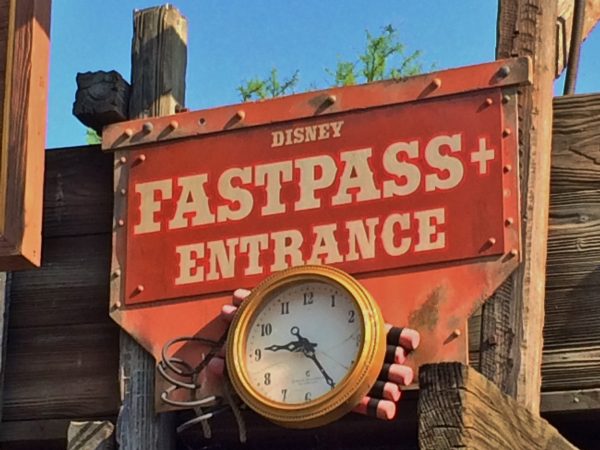Disney fast pass entrance.