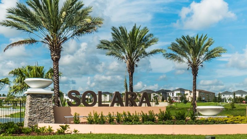 Front entrance to Solara Resort. 