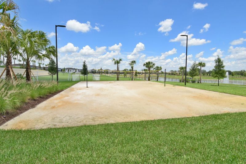 Beach volleyball Court in Solara Resort. 