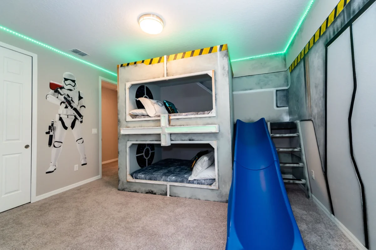 Star wars themed bedroom in one of our Orlando villas.  