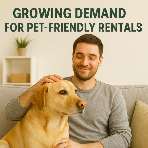 Image representing the growing demand for pet-friendly vacation homes near Disney. 