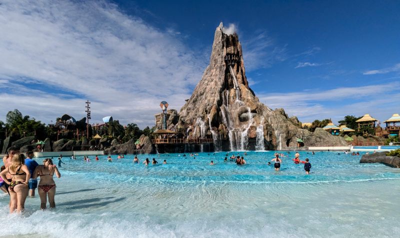Volcano Bays wave pool. 