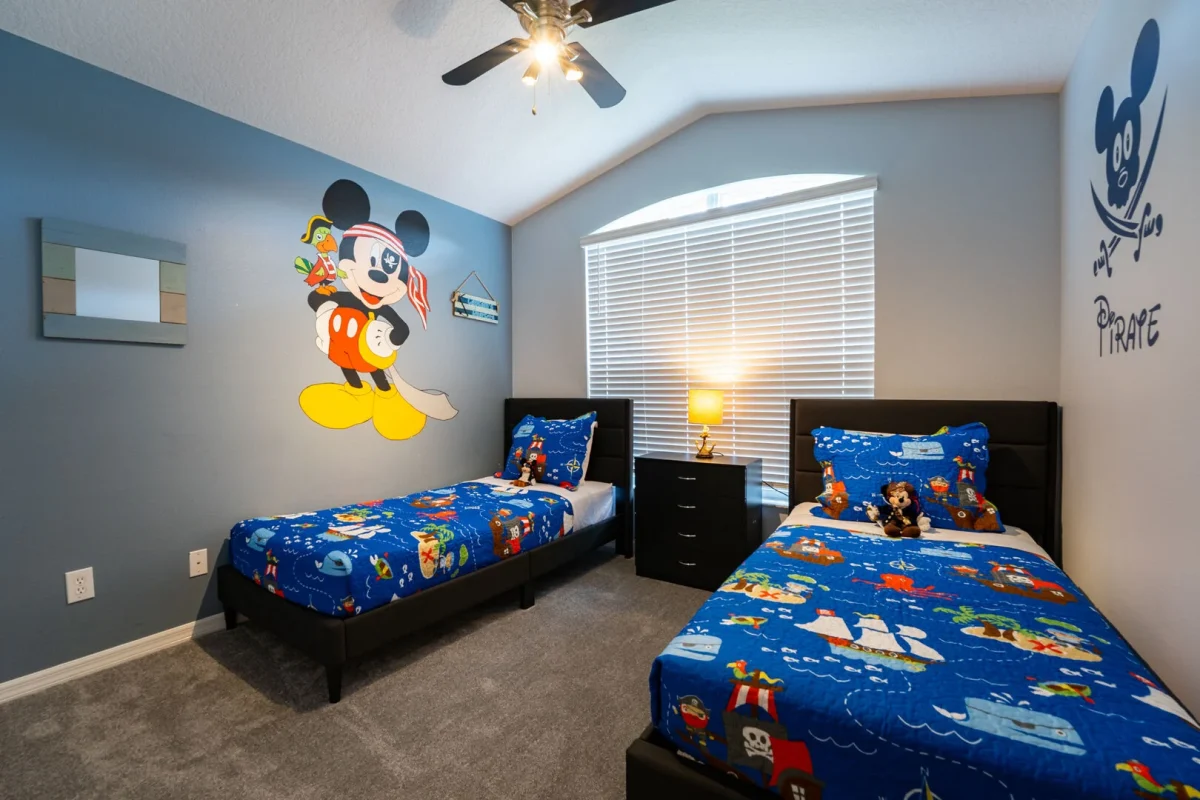 Mickey Mouse Themed bedroom.