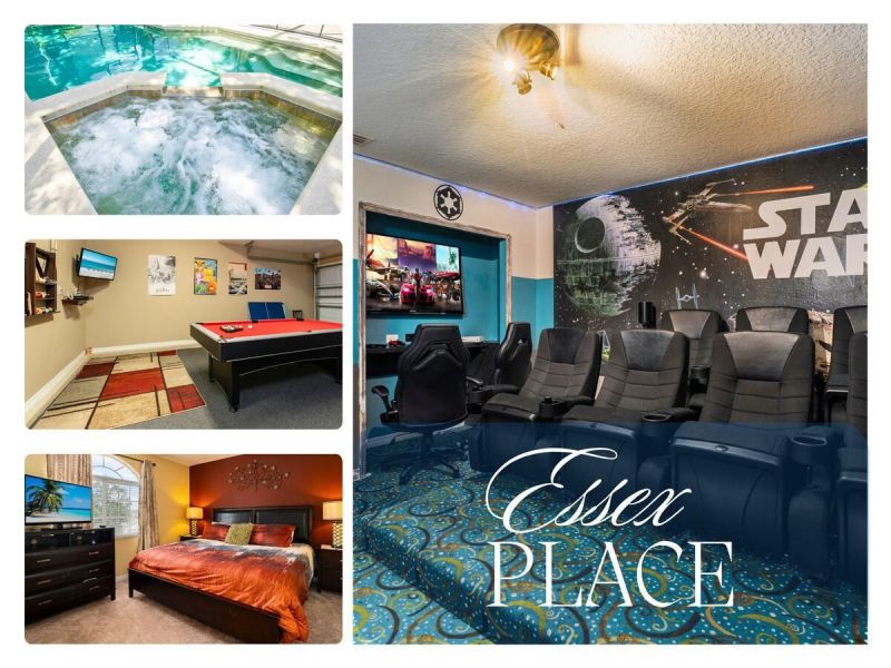 Collage of one of our vacation rentals near Disney.