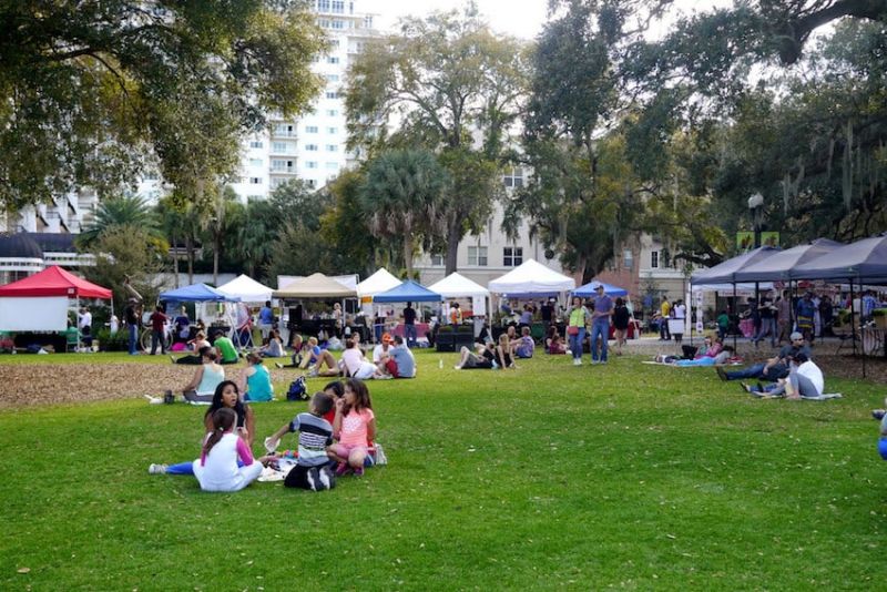 Lake Eola Farmers market. 