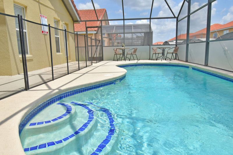 Pool area in a vacation rental managed by Orlando Rent a Villa.