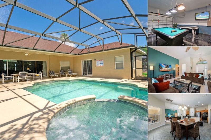 Collage of one of our vacation rentals near Disney. 