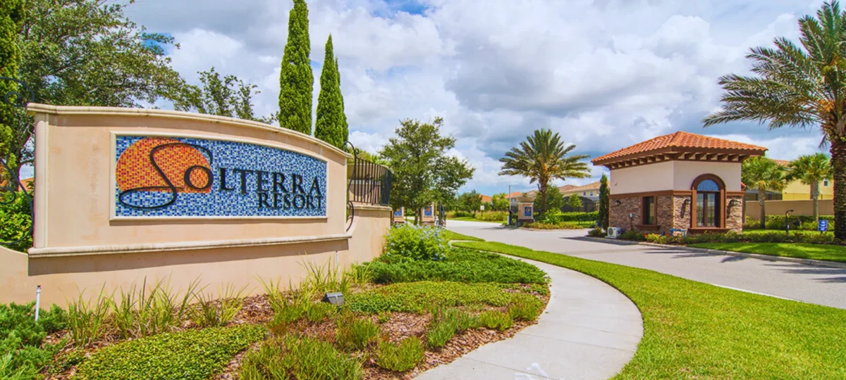 Entrance to Solterra Resort