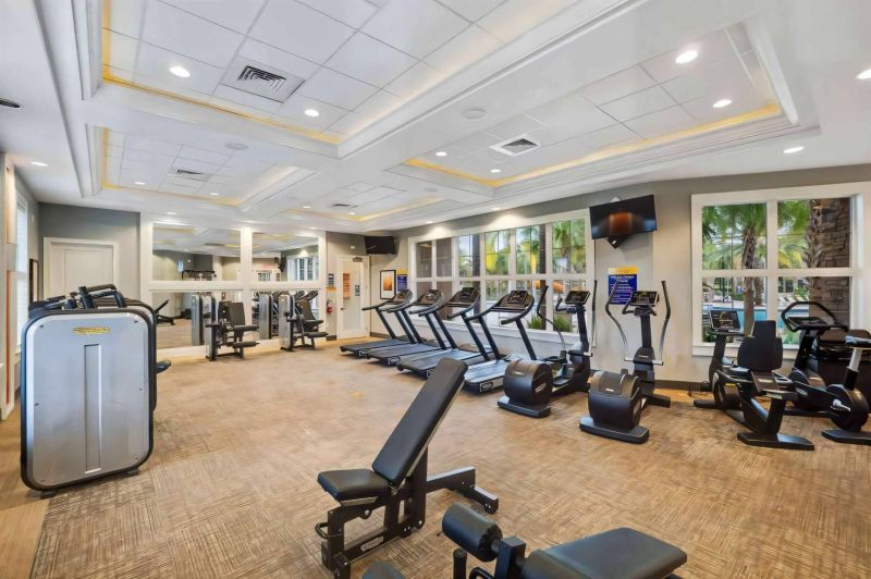 Fitness gym in a resort near Disney