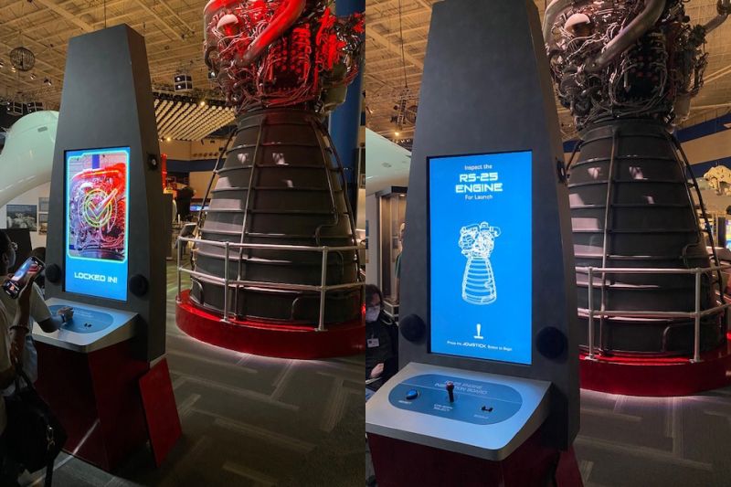 Immersive games in Space Center 