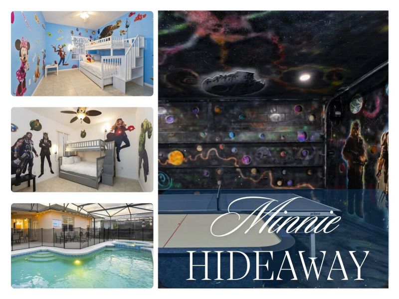 Collage of a vacation rental near Disney managed by Orlando Rent a Villa