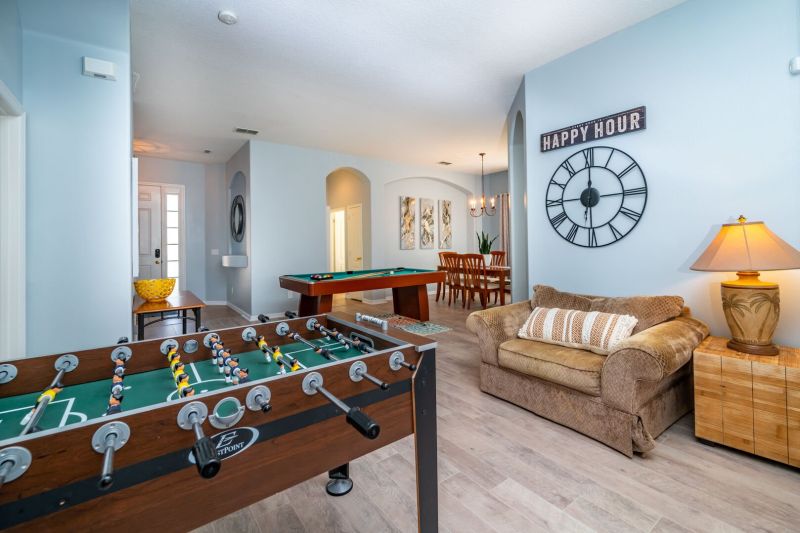 Games inside a vacation rental near Disney managed by Orlando rent a villa  