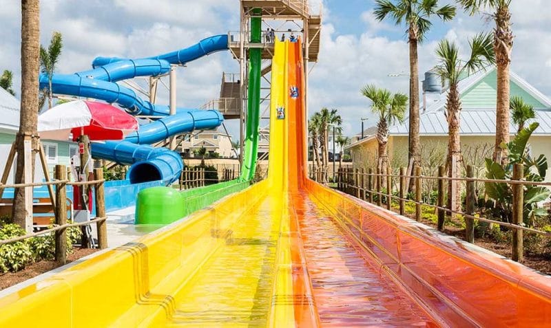 Encore Resort bottom of dual slides